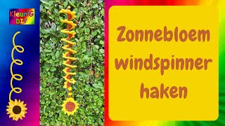 Haken ♥ Zonnebloem windspinner [upl. by Surad43]