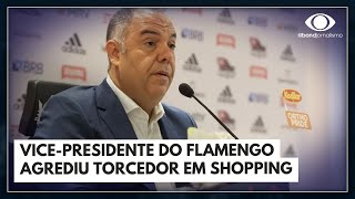 Dirigente do Flamengo briga com torcedor em shopping  Jornal da Band [upl. by Misaq]