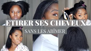 COMMENT ÉTIRER SES CHEVEUX CREPUS [upl. by Yecam852]