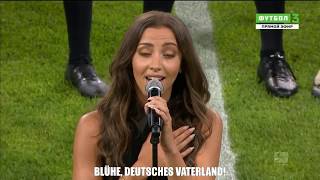 German National Anthem by Namika Allianz Arena Stadium Munich with Subtitles [upl. by Atteval]