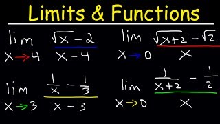 Limits of Rational Functions  Fractions and Square Roots [upl. by Aidam646]