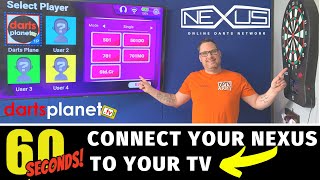 HOW TO CONNECT TARGET NEXUS DARTBOARD TO TV [upl. by Ylim478]