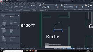 AutoCad Dynamischer Block Bsp Variable Zimmertür [upl. by Pearl]