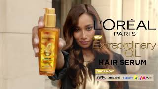 LOréal Paris Extraordinary Oil Serum  For shiny and softer hair all day long [upl. by Sullivan]