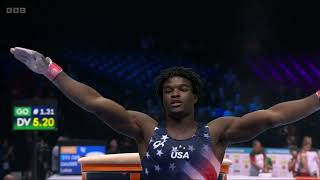 Fred Richard USA  Vault  2023 World Gymnastics Championships  Mens All Around Final [upl. by Nahtnamas]