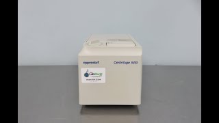 Eppendorf 5410 Table Top Centrifuge Video ID 22394 [upl. by Eidnim]