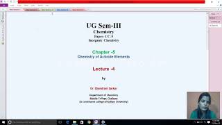 Comparison of Lanthanides and Actinides Lecture 4 Chemistry of Actinide elements [upl. by Dorreg909]