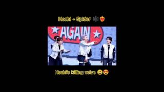 Hoshis killing voice 😃😍 Hoshi  Spider 🕸️❤️‍🔥 hoshi wonwoo seventeen [upl. by Nolyat641]