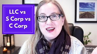 LLC vs S Corp vs C Corp  Which Business Entity Should I Choose [upl. by Esiuolyram]