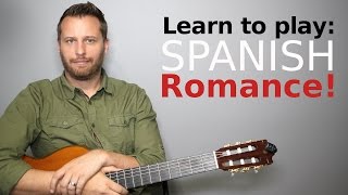 Spanish Romance  Guitar Tutorial with TAB [upl. by Aeslehc]