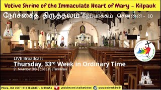 Votive Shrine Daily Mass  Live Stream  November 20 2024 Wednesday 630 am  English Mass [upl. by Catima111]