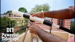 CRAZY DIY Telescope With Cardboard  Powerful Cheap Telescope Making  Best Handmade Telescope [upl. by Esylle]