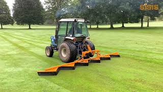 SISIS Flexibrush Tractor Mounted Brush Herefordshire Golf Club [upl. by Tertias]