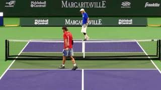 Pickleball Margarittaville National Championships Men’s Senior pro singles Johansson vs Olin [upl. by Noled364]