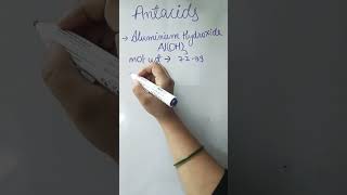 antacid  magnesium hydroxide aluminium hydroxide use shortvideo shorts viralshort pharma yt [upl. by Sirtimid]