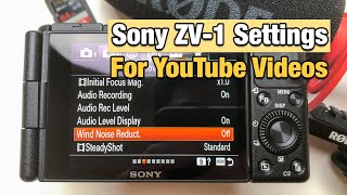 Sony ZV1 Settings For Controlled Environments amp YouTube Videos [upl. by Ahsinned]