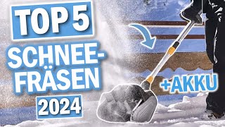 Top 5 AKKU SCHNEEFRÄSEN im Vergleich  2024  Beste Akku Schneefräsen [upl. by Avir]