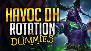 Havoc Demon Hunter Guide FOR DUMMIES  Simple Rotation Explanation [upl. by Nuhsal]