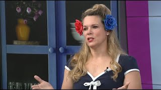 Navy Pilot Becomes PinUp And Interviewed On TV [upl. by Vihs]