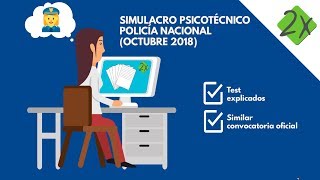 Simulacro Psicotécnicos Policía Nacional  Octubre 2018 [upl. by Pinto]