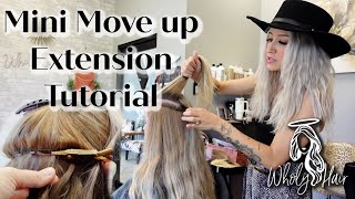 Handtied Extension Mini Moveup Tutorial  Wholy Hair [upl. by Mohl]