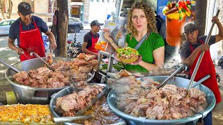 MEXICAN Street Food in Mexico City INSANE TACOS DE CARNITAS amp MICHELADA  CDMX STREET FOOD TOUR [upl. by Ysirhc]