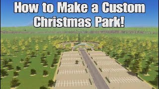 Christmas Park Build  Cities Skylines [upl. by Emyle]