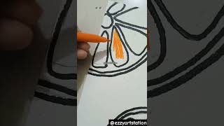 ASMR lemon orange amp lime doodle 🪄🌿👣✨ 🍋🍊 shorts doodle art artist [upl. by Ginnie]