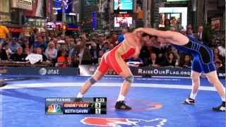 2012 Beat the Streets  84KG  Keith Gavin USA vs Andrey Valiev RUS [upl. by Zebapda]