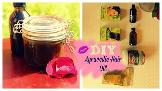 DIY henna amla and brahmi hair oil ayruvedic [upl. by Luhey]