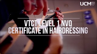 VTCT Level 1 NVQ Certificate in Hairdressing [upl. by Rosaleen]