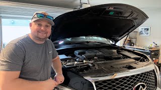 2015 Infiniti QX80 spark plug change diy infiniti maintenance [upl. by Omolhs726]