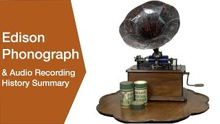 Edison Phonograph  Gramophone amp Audio Recording History [upl. by Kevan]