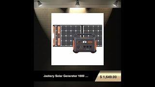 Jackery Solar Generator 1000 Portable Solar Kit [upl. by Ominorej]