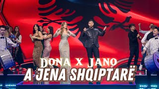 Dona amp Jano Janova  A jena shqiptar  gezuar2024 [upl. by Huberman464]