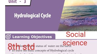 3Hydrological Cycle book back answers 8th std Social science [upl. by Torrell]