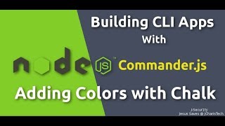 Node JS CLI Tutorials Adding Colors To Your CLI with Chalk [upl. by Ahlgren11]