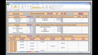 Haushaltsbuch mit Jahresübersicht für den Computer [upl. by Brace]