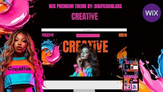 Wix Premium Template CREATIVE By DigiFusionLabs [upl. by Torrie]