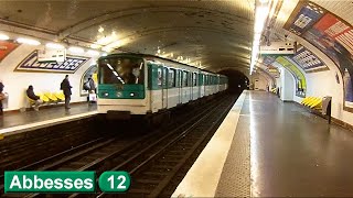 Abbesses  Ligne 12  Métro de Paris  RATP MF67 [upl. by Mixam]