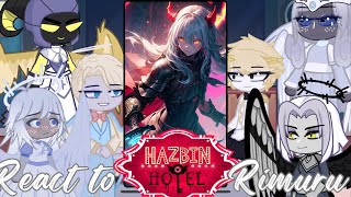 Hazbin Hotel Angels react to Rimuru tempest as new god  Slime  Lucifer  Gacha life 2 [upl. by Haiel]