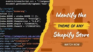 Identify the Theme of Any Shopify Store  how to figure out a Shopify theme name [upl. by Ryter]