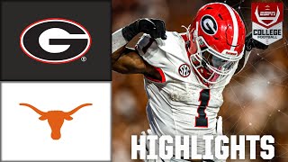 Georgia Bulldogs vs Texas Longhorns  Full Game Highlights  ESPN College Football [upl. by Ecilegna96]