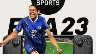 EA Sports FIFA 23 on SteamDeck SteamOS non windows [upl. by Fabyola]