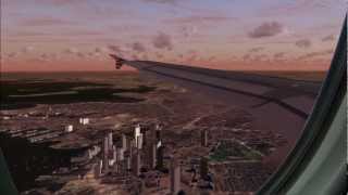 FSX Aerosoft A320 above KBOS by FlyTampa [upl. by Calypso]