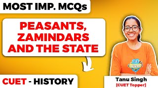 Peasants Zamindars and the State Class 12 History Most Important MCQs for CUET [upl. by Marienthal968]