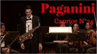 Paganini Caprice No24  Maxime Bazerque Saxophone [upl. by Zerk]