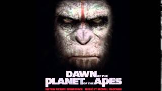 Dawn of The Planet of The Apes Soundtrack  08 Along Simian Lines [upl. by Attikram]