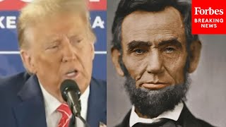 JUST IN Trump Says Civil War Could Have Been Negotiated Then Lincoln Wouldnt Be Remembered [upl. by Ellinehc814]