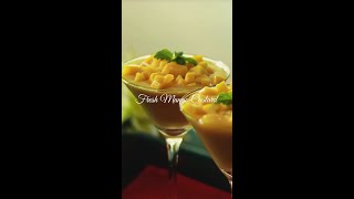 Fresh Mango Custard Recipe  Best Summer Recipe [upl. by Cello]